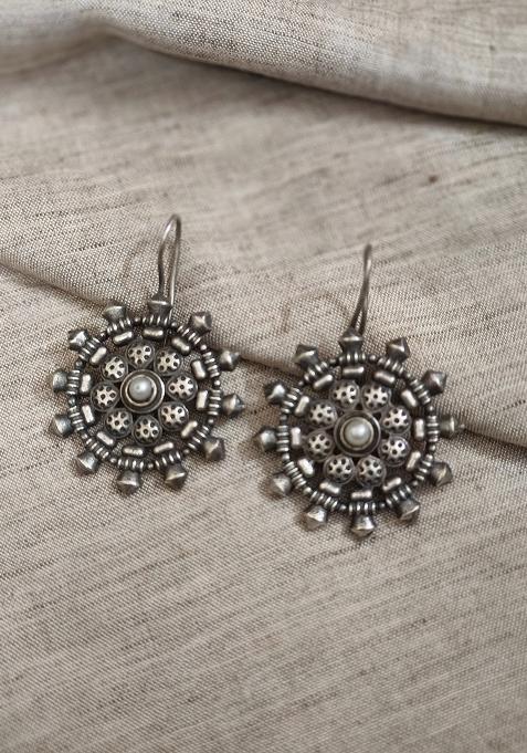 Silver Brass Earrings