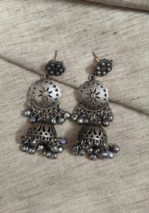 Silver Brass Earrings
