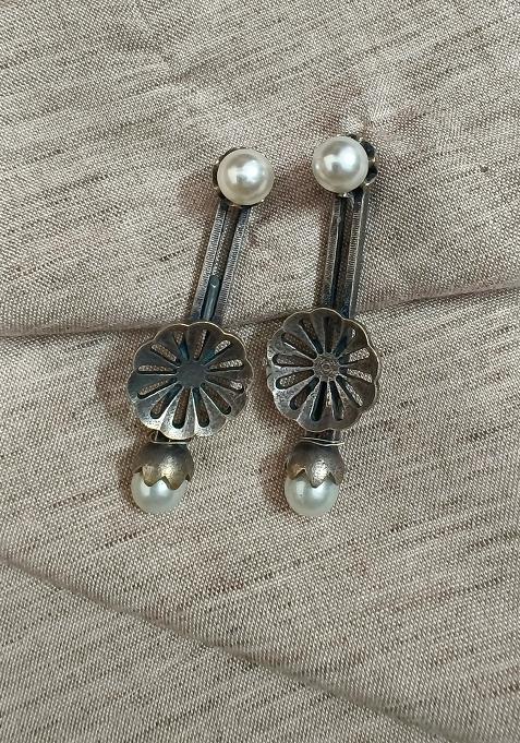 Silver Brass Earrings