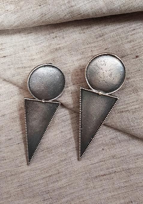 Silver Brass Earrings