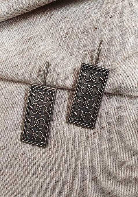 Silver Brass Earrings