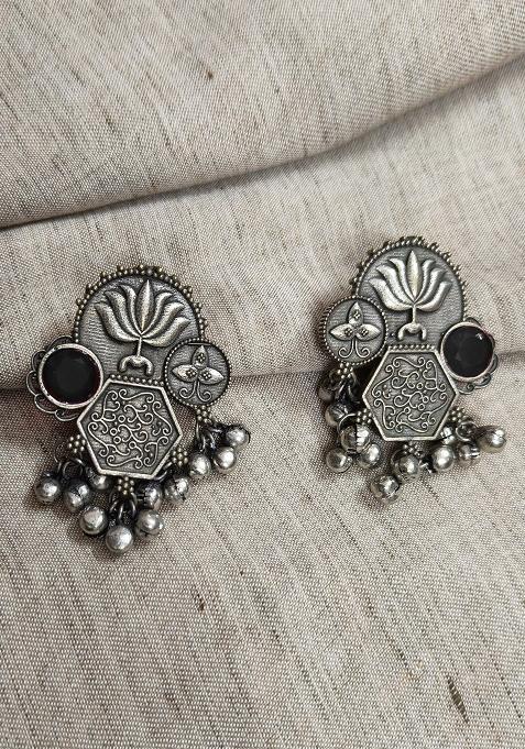 Silver Brass Earrings