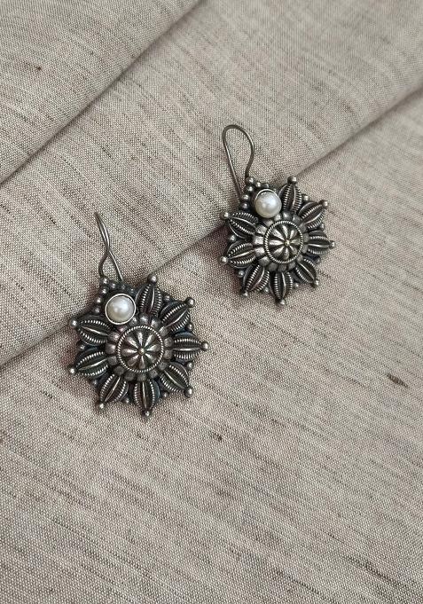 Silver Brass Earrings