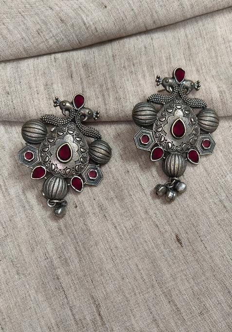 Silver Brass Earrings