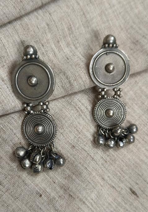 Silver Brass Earrings