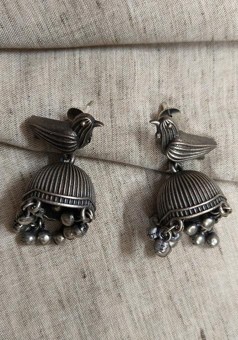 Silver Brass Earrings