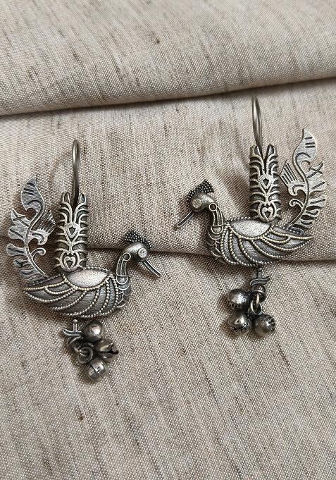 Silver Brass Earrings
