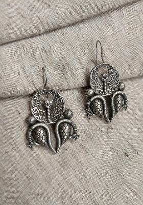 Silver Brass Earrings