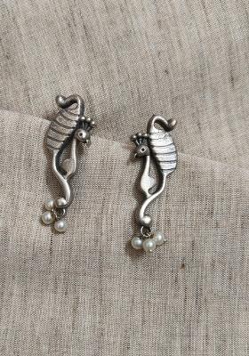 Silver Brass Earrings