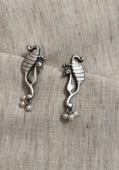Silver Brass Earrings