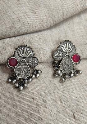 Silver Brass Earrings