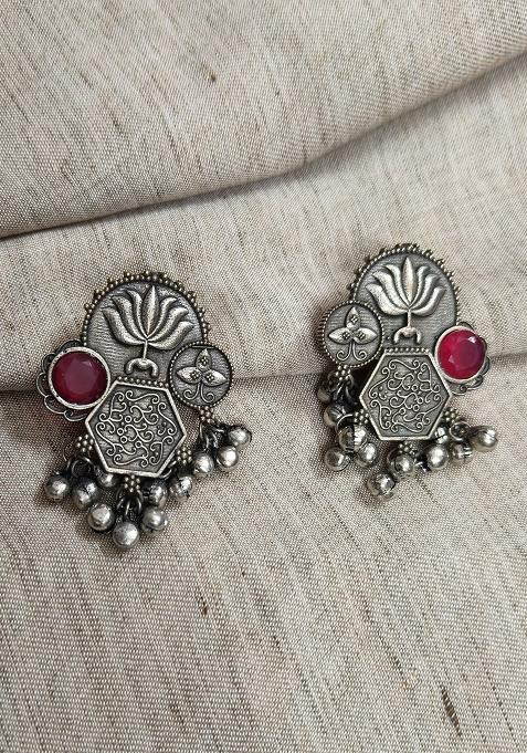 Silver Brass Earrings