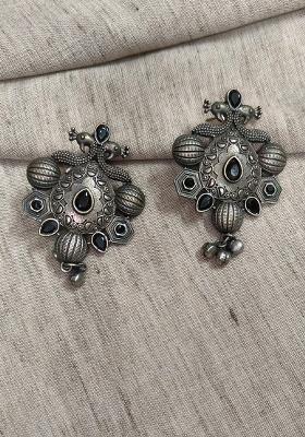 Silver Brass Earrings