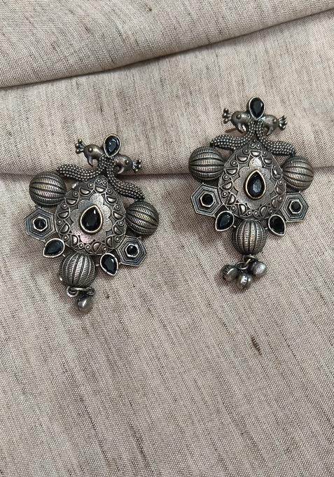 Silver Brass Earrings