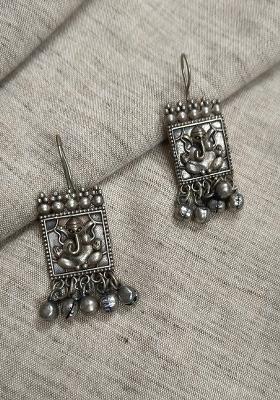 Silver Brass Earrings