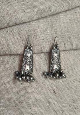 Silver Brass Earrings