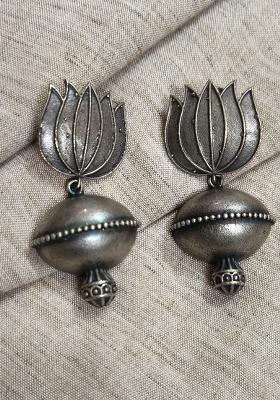 Silver Brass Earrings