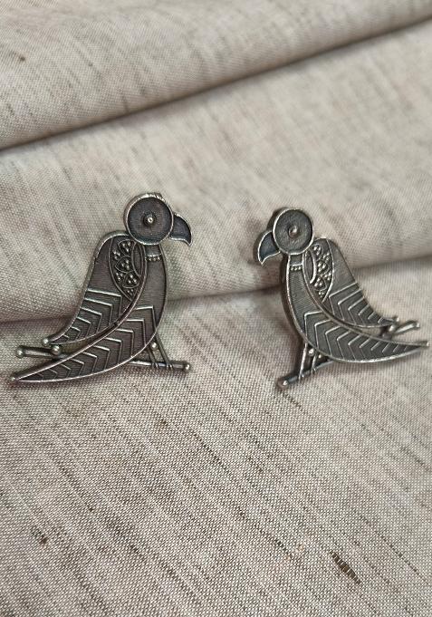Silver Brass Earrings
