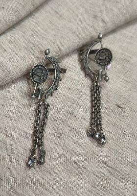 Silver Brass Earrings