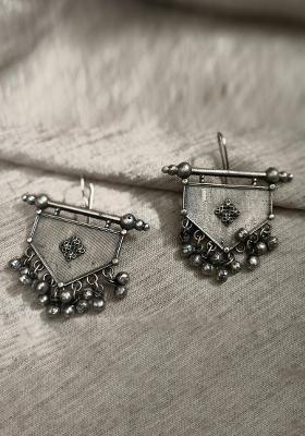 Silver Brass Earrings