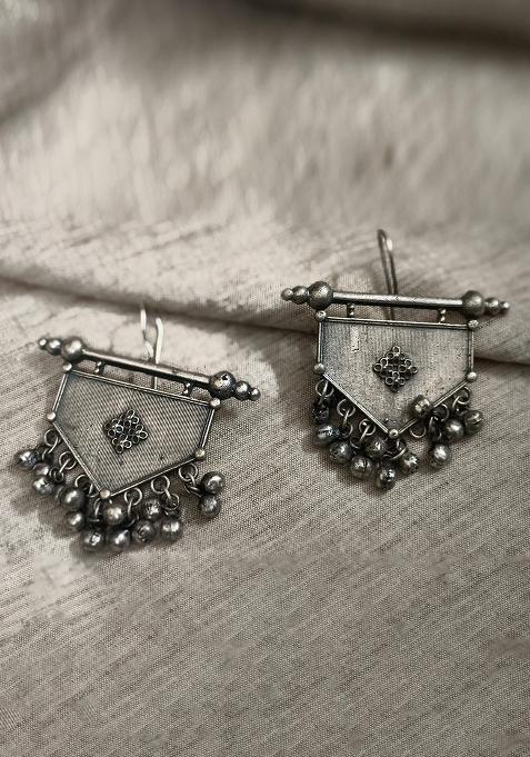 Silver Brass Earrings