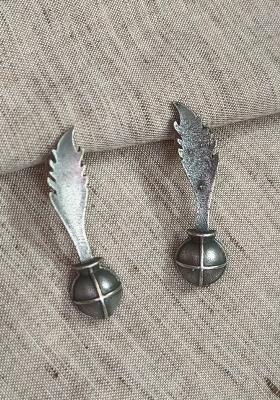 Silver Brass Earrings