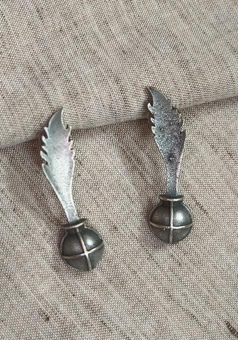 Silver Brass Earrings