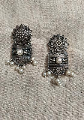 Silver Brass Earrings