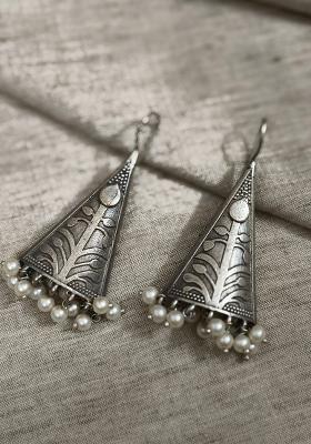 Silver Brass Earrings
