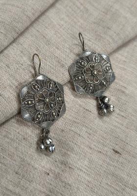 Silver Brass Earrings