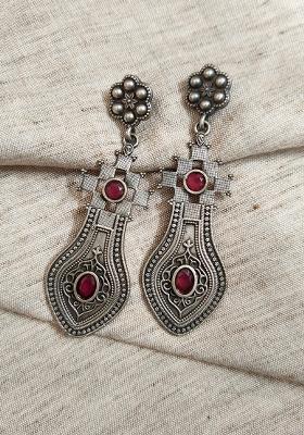 Silver Brass Earrings