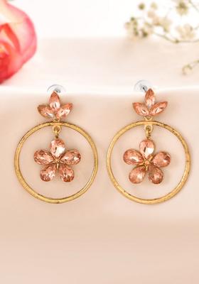 Peach Stainless Steel Earrings