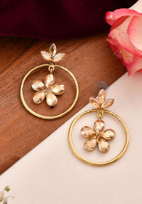 Brown Stainless Steel Earrings