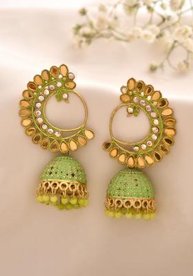 Mint Green Stainless Steel Earrings