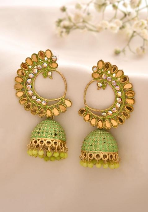 Mint Green Stainless Steel Earrings