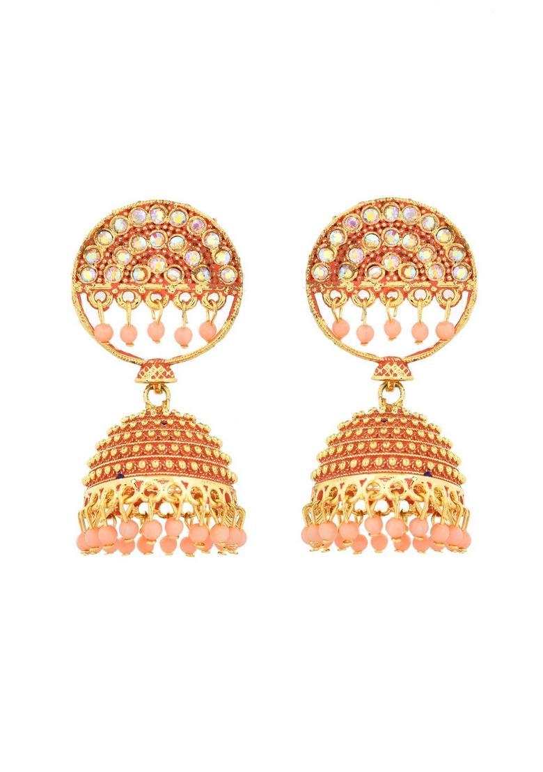 Pink Stainless Steel Earrings - Indya