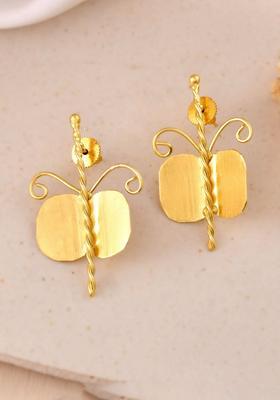 Gold Stainless Steel Earrings