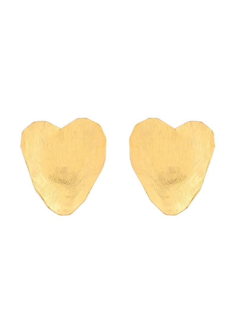 Gold Stainless Steel Earrings - Indya