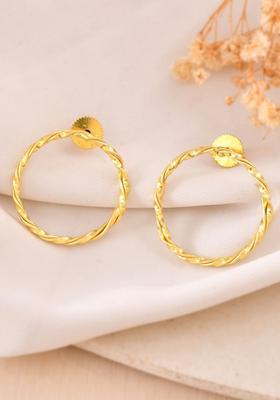 Gold Stainless Steel Earrings