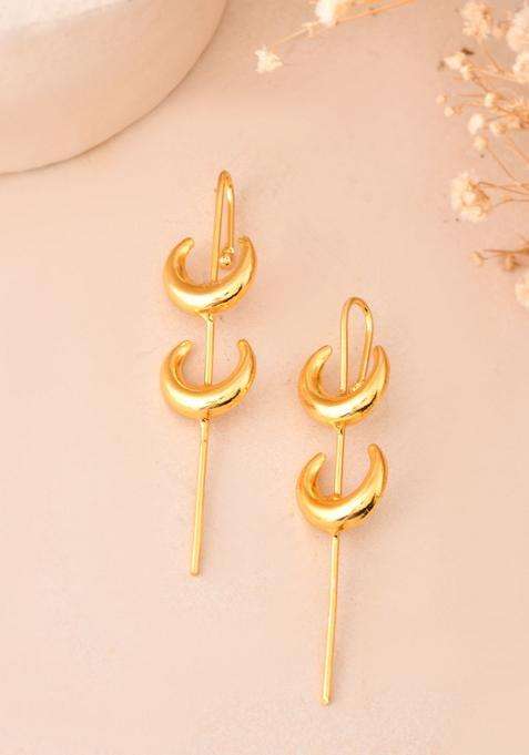 Gold Stainless Steel Earrings