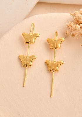 Gold Stainless Steel Earrings