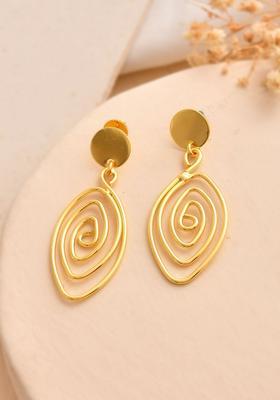Gold Stainless Steel Earrings