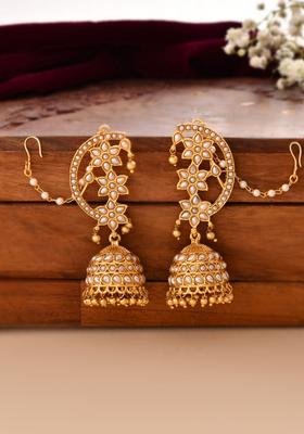 White Stainless Steel Earrings