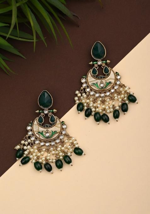 Green  Zinc Alloy Earring