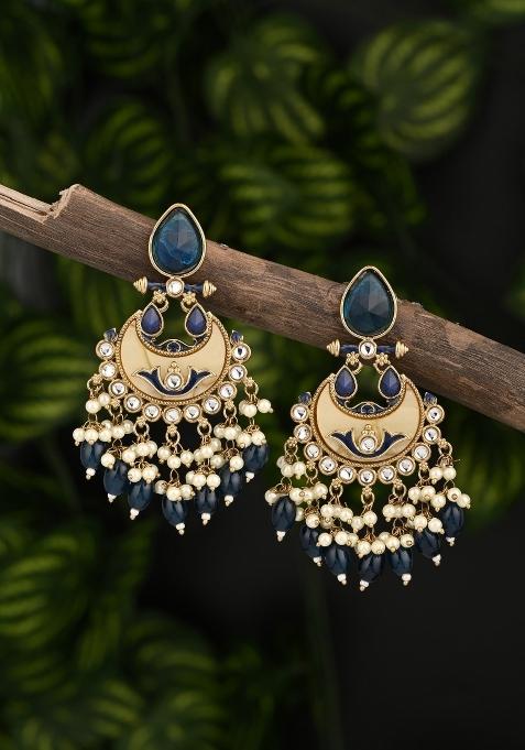 Blue  Zinc Alloy Earring