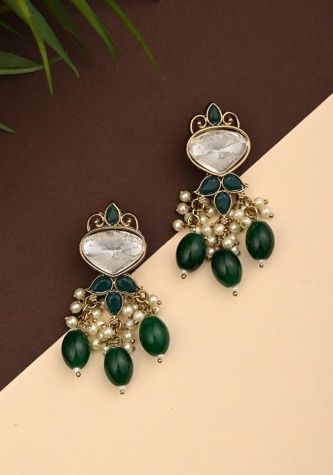 Green  Zinc Alloy Earring