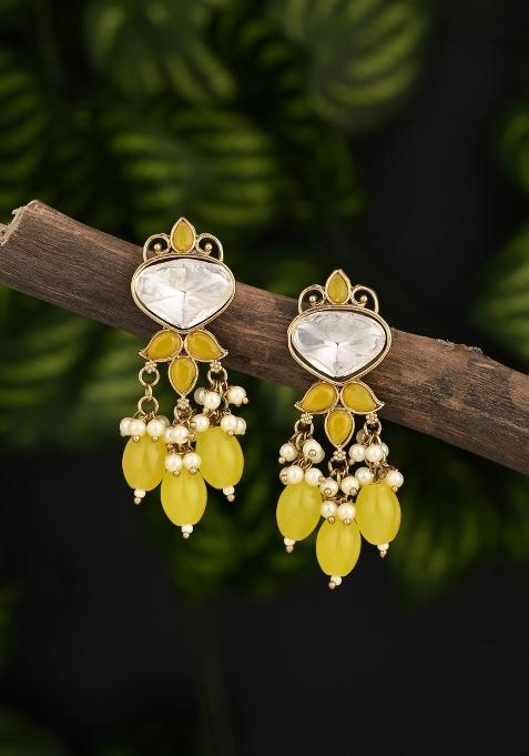 Yellow  Zinc Alloy Earring