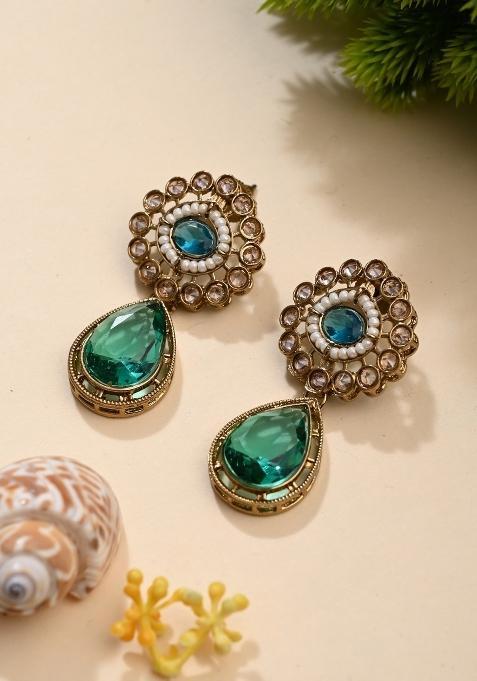 Blue  Zinc Alloy Earring