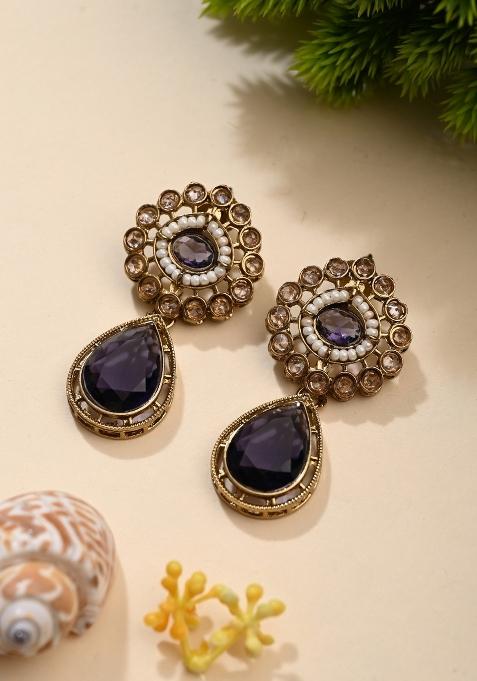Purple  Zinc Alloy Earring
