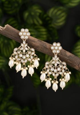 Golden  Zinc Alloy Earring